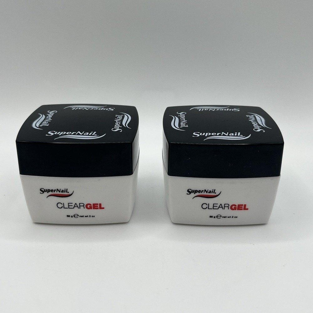 SuperNail Clear Gel UV Builder Gel 2oz Each Lot of 2 New 630760